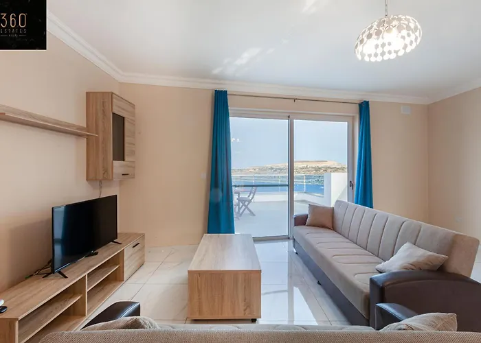 Apartman High Floor Seafront Penthouse, Opp & Wifi Ac By 360 Estates San Pawl il-Baħar