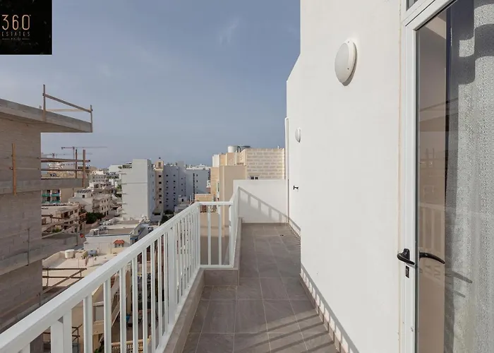 High Floor Seafront Penthouse, Opp & Wifi Ac By 360 Estates Apartman San Pawl il-Baħar